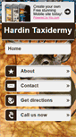 Mobile Screenshot of hardintaxidermy.com